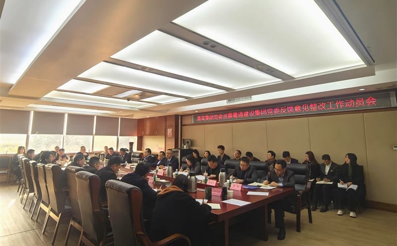 蜀通建设集团党委召开落实四川安博电竞集团党委巡察反馈意见整改工作动员会