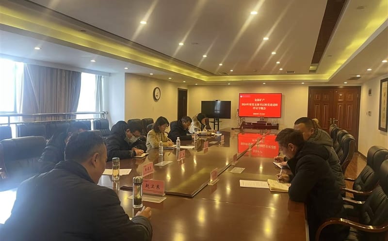 矿勘集团金？？？？？？蟛橹倏2024年度党支部书记抓党建述职评议专题会