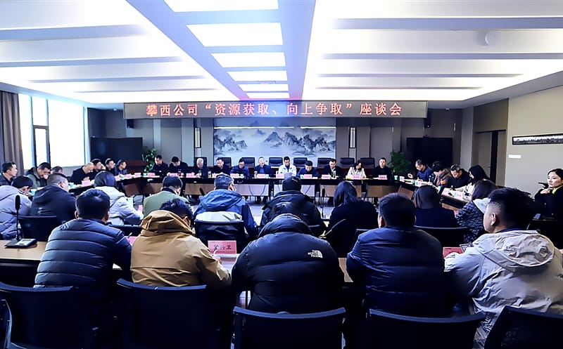 攀西公司召开“安博电竞获取、向上争取”座谈会