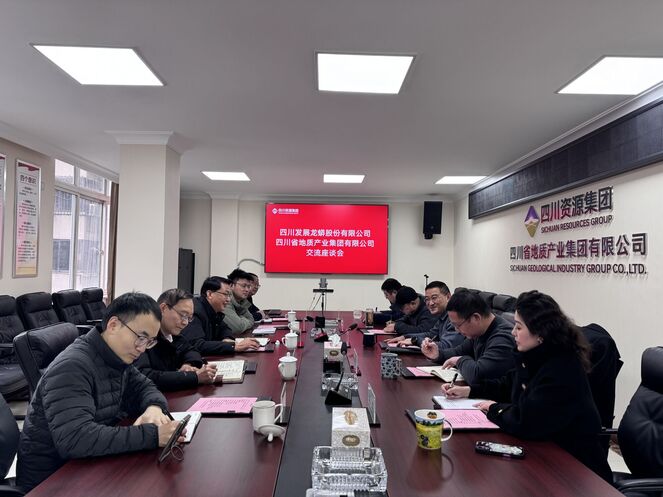 四川发展龙蟒股份有限公司与四川省地质产业集团有限公司开展交流座谈会