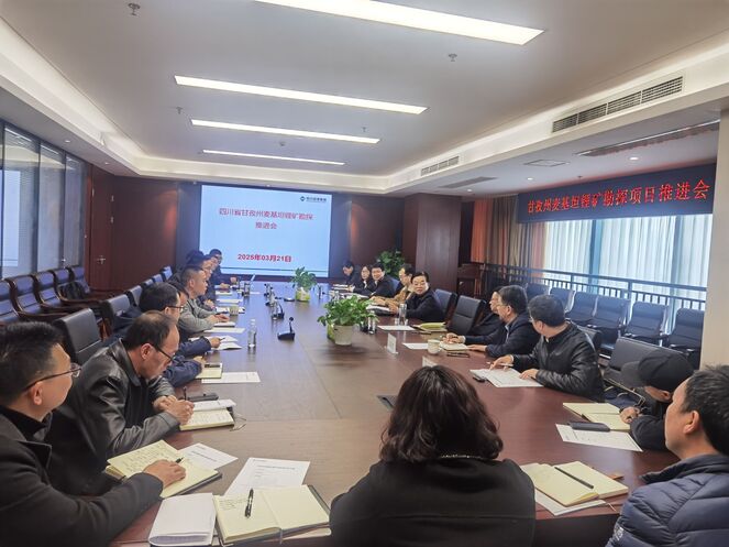 战略引领 精密部署 | 矿勘集团组织召开甘孜州麦基坦锂矿勘探项目推进会