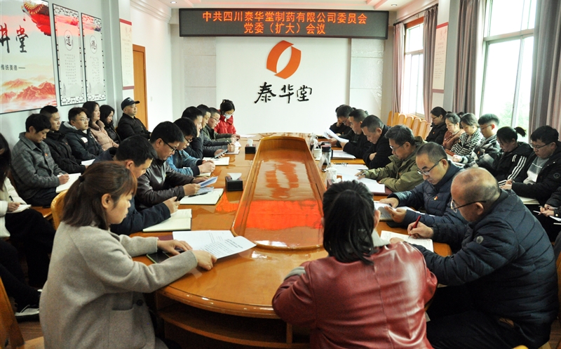 泰华堂制药召开党委（扩大）会议研究部署深入贯彻中央八项规定精神学习教育工作