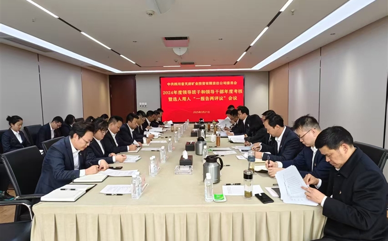 天府矿投开展 2024 年度领导班子和领导干部年度考核暨选人用人“一报告两评议”工作