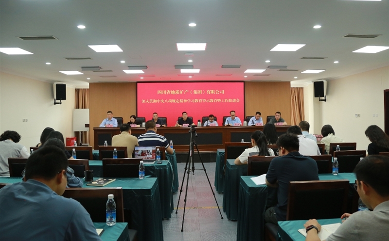 地矿集团召开深入贯彻中央八项规定精神学习教育工作推进暨警示教育会