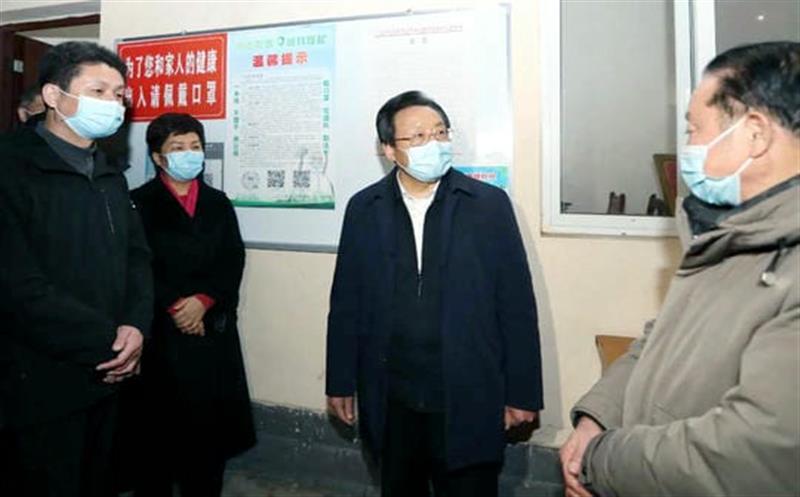 省人大副主任、广元市委书记王菲带队检查六0四大队生活区疫情防控工作