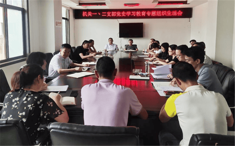 六〇一大队机关一、二支部党史学习教育专题组织生活会