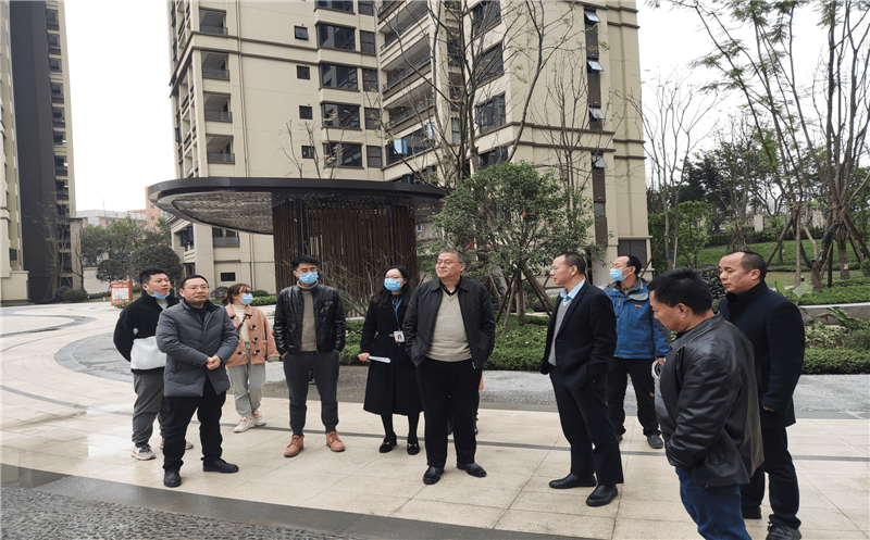 沈万强到资阳蜀鑫江语城项目调研指导工作