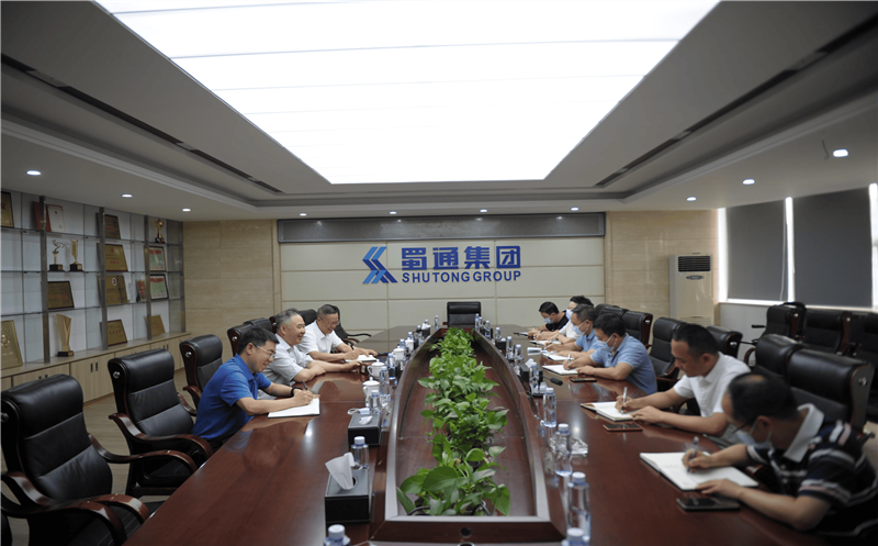 夏廷高赴蜀通建设集团调研指导工作