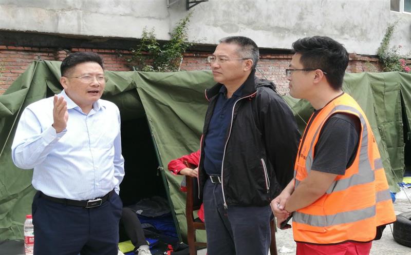 陈贵林率队赴泸定县指导“9.5”泸定震后应急排查工作