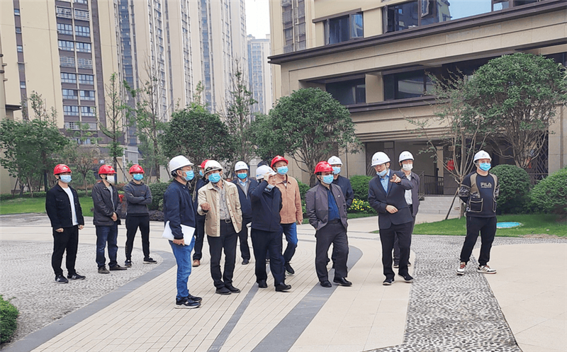 李仕荣率队到资阳蜀鑫·江语城项目开展安全生产大检查