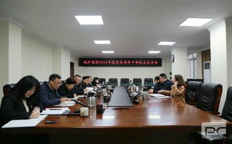 江涛率督导组到地矿集团督导 2022年度党员领导干部民主生活会