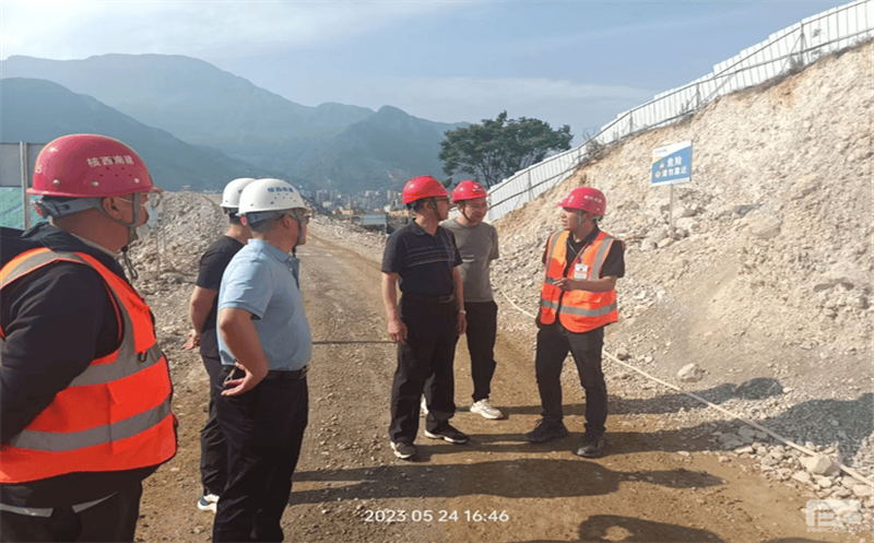 集团对雷波三峡中学建设工程项目开展安全环保督导检查