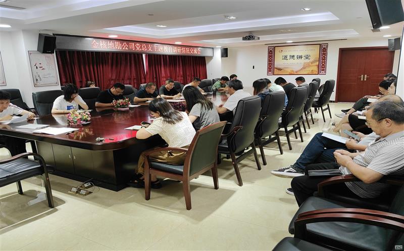 金核地勘公司党总支组织召开主题教育调研情况交流会
