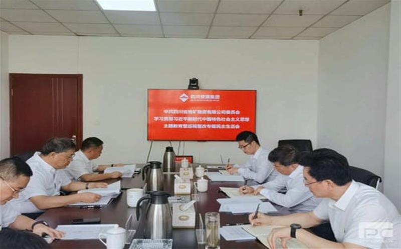 四川省地矿物资有限公司党委召开学习贯彻习近平新时代中国特色社会主义思想主题教育暨巡视整改专题民主生活会