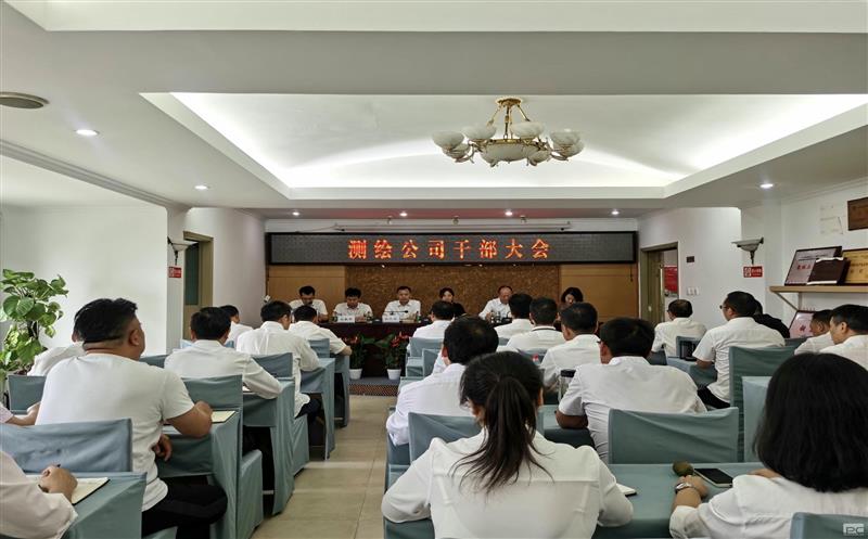 集团领导出席测绘公司干部大会并指导班子专题民主生活会