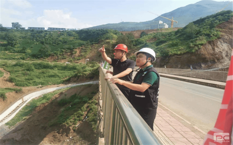 兴蜀设计集团总经理钱霄一行到金阳县开展防灾减灾和安全生产督导检查工作