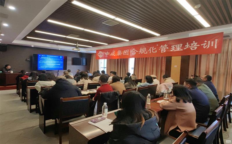 中成集团组织开展建筑企业税务合规化管理培训