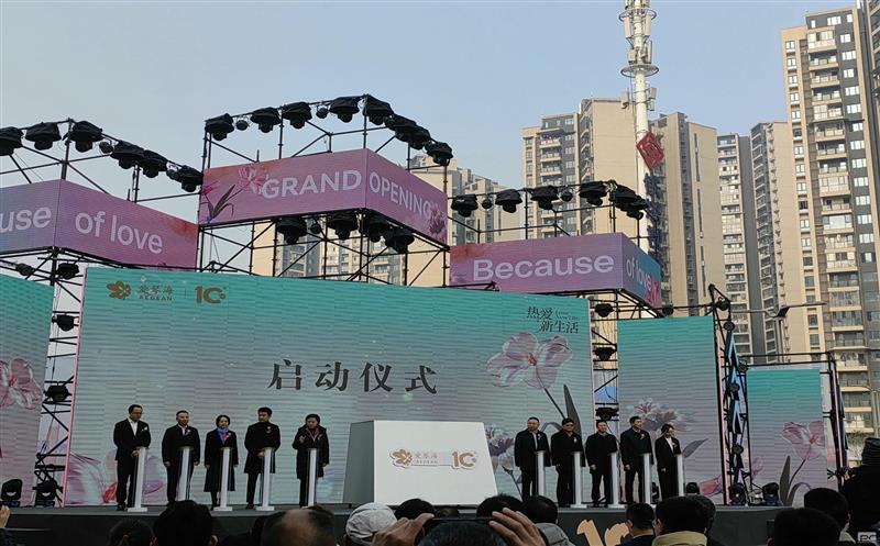 中成集团承建的领秀·繁华里（爱琴海购物公园）大型商业综合体项目正式投用