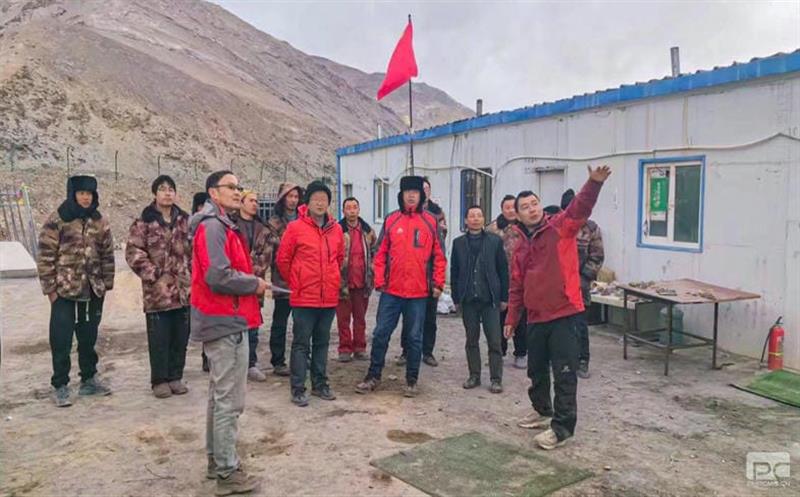 区调队新疆某矿调项目开展高原缺氧专项安全应急演练