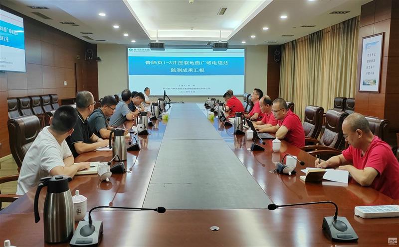 物探院承担的普光气田压裂监测项目顺利通过验收