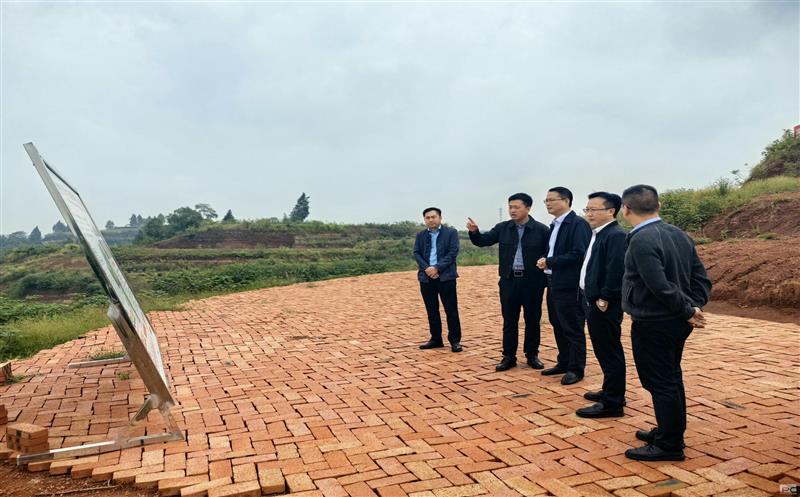 土地集团l领导赴仁寿公司调研
