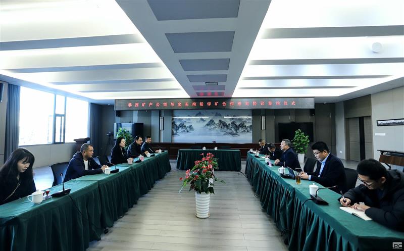 攀西公司直属企业攀西矿产与雷波县龙头沟铅锌矿签订合作意向协议