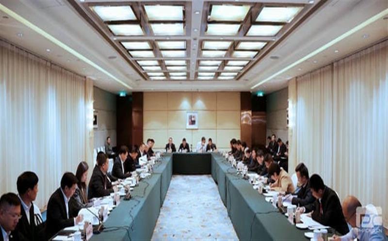 集团领导出席攀西钒钛磁铁矿安博电竞高质量开发利用推进会